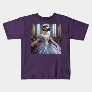 Baroque Lady VR Gamer Kids T-Shirt